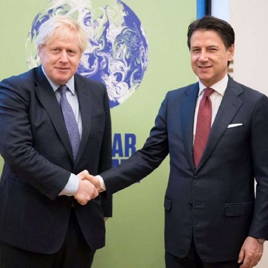 Conte incontra Boris Johnson