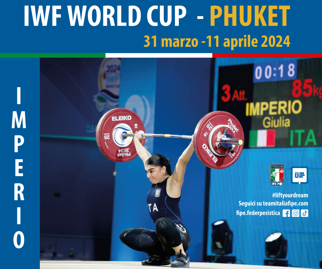 Pesi: Giulia Imperio, dopo l'85 di strappo, non riesce a centrare una misura valida nello slancio